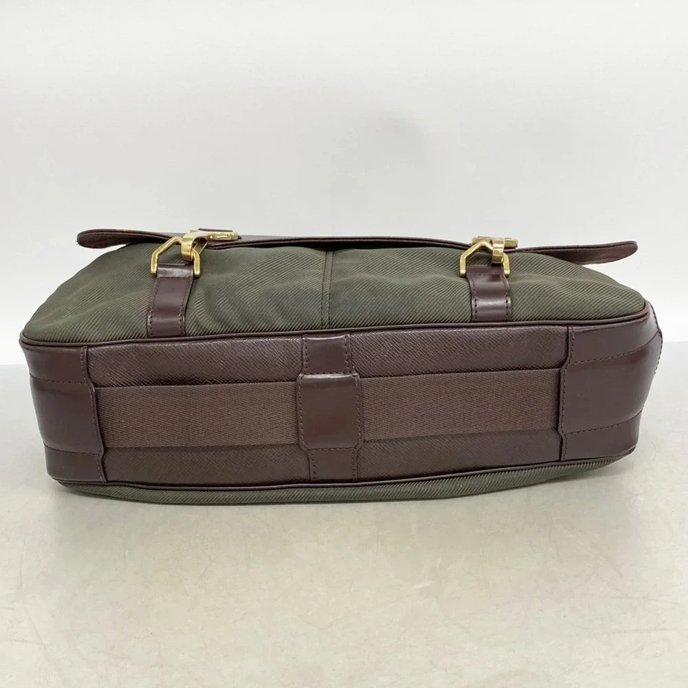Louis Vuitton Brown and Olive Green Canvas Messenger Bag